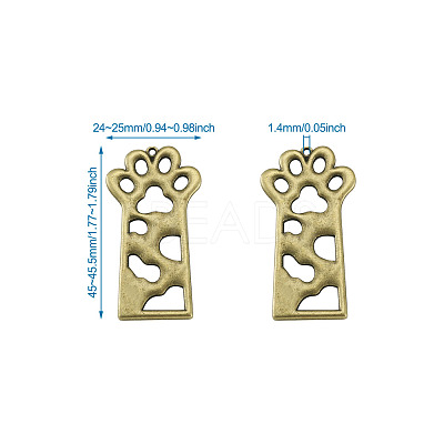 Open Back Bezel Pendants X-PALLOY-TAC0010-08AB-1
