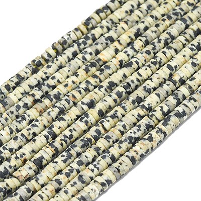 Natural Dalmatian Jasper Beads Strands G-P575-B03-4x1mm-1