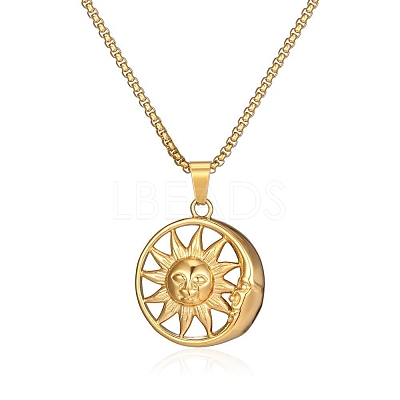 Stainless Steel Pendant Necklaces PW-WG36340-02-1