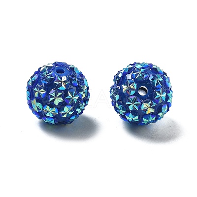 Acrylic Rhinestone Ball Beads OACR-A035-01E-1
