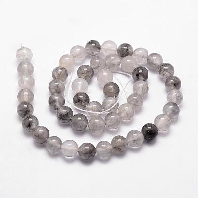 Natural Cloudy Quartz Beads Strands G-D840-69-10mm-1