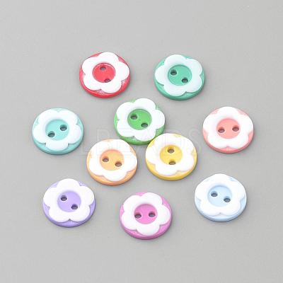 2-Hole Acrylic Buttons BUTT-S020-34-1
