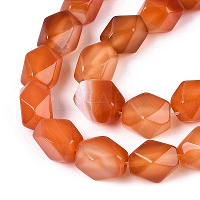 Natural Red Agate Beads Strands GG-N361-06A-02-1