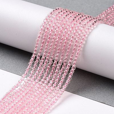 Transparent Glass Beads Strands GLAA-H021-03-08-1