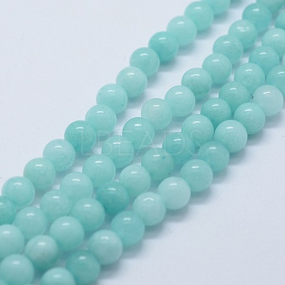 Natural & Dyed White Jade Bead Strands X-G-P370-02-10mm-1