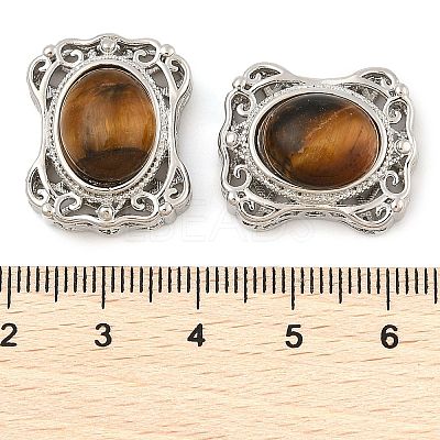 Natural Tiger Eye Multi-Strand Links KK-M304-05P-02-1