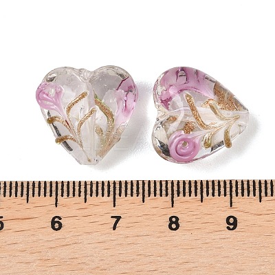 Handmade Gold Sand Lampwork Beads X-LAMP-L083-01-1