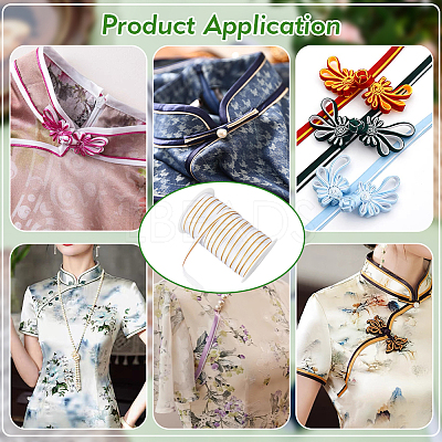 Polyester Satin Piping Ribbon OCOR-WH0091-32B-1