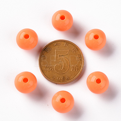 Opaque Acrylic Beads X-MACR-S370-C10mm-A11-1