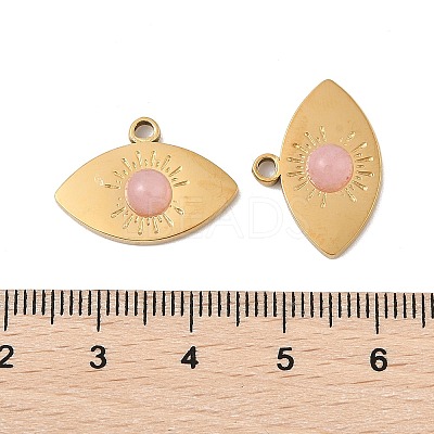 Natural Rose Quartz Pendants STAS-P380-16G-1