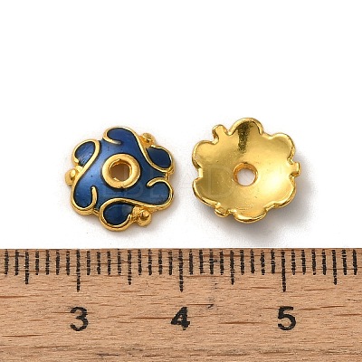 Alloy Enamel Beads Caps FIND-G074-02M-1