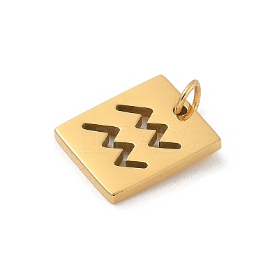 304 Stainless Steel Charms STAS-R001-03G-11-1