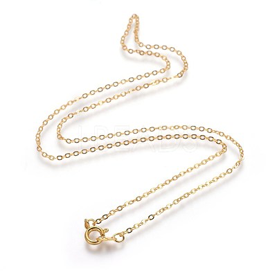 Brass Cable Chain Necklaces SW028-01G-NF-1