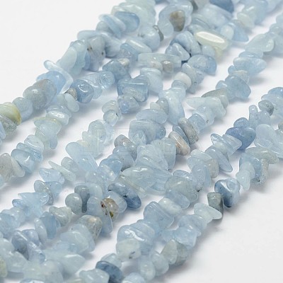 Natural Dyed Aquamarine Beads Strands G-F328-32-1