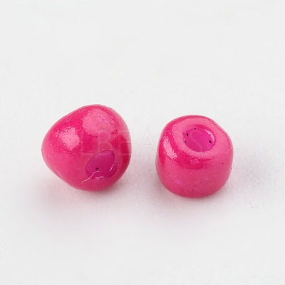 6/0 Baking Paint Glass Seed Beads X-SEED-S003-K5-1