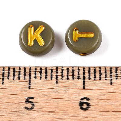 Plating Acrylic Beads PACR-T017-02C-1