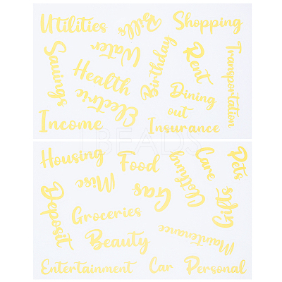 PVC Self Adhesive Decorative Stickers DIY-WH0308-368B-1