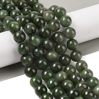 Natural Canada Jade Beads Strands G-NH0001-G01-01-1