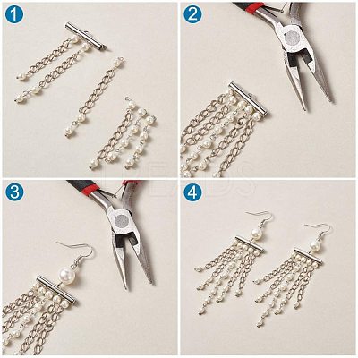 Iron Slide On End Clasp Tubes IFIN-R212-2.0cm-P-1