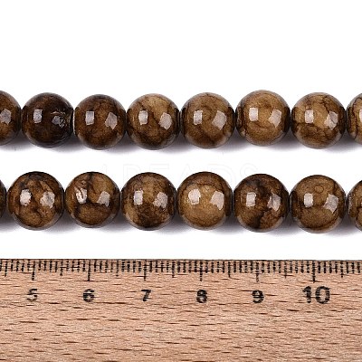 Natural Persian Jade Beads Strands G-A255-A02-05A-1