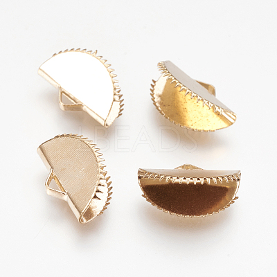 Iron Ribbon Crimp Ends IFIN-I026-02LG-B-1