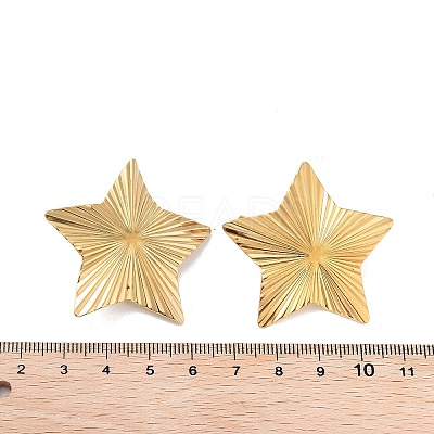 Ion Plating(IP) 304 Stainless Steel Stud Earring Findings STAS-P357-01D-G-1