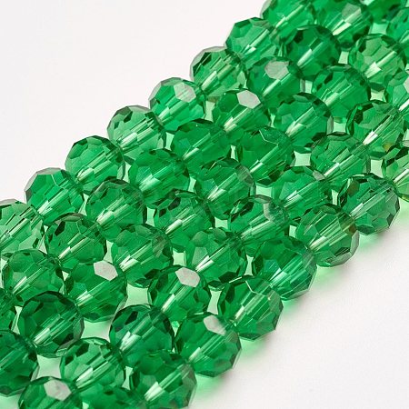 Imitation Austrian Crystal Bead Strands G-M181-6mm-15A-1