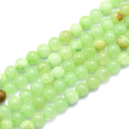 Natural White Jade Beads Strands G-K310-C14-8mm-1