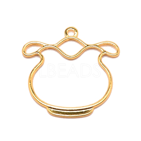 Alloy Open Back Bezel Charm Pendants PALLOY-WH0088-56-1