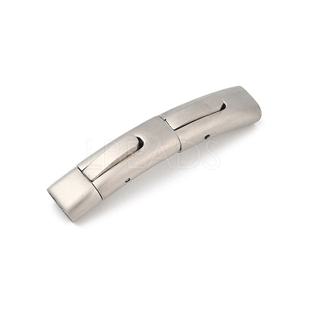 304 Stainless Steel Snap Lock Clasps STAS-U055-02D-P-1