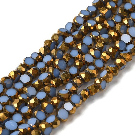 Electroplate Glass Beads Strands EGLA-P061-01A-08-1
