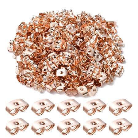 200Pcs Iron Ear Nuts FIND-YW0001-51-1