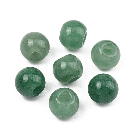 Natural Green Aventurine European Beads GG-CBA02C4-04B-1