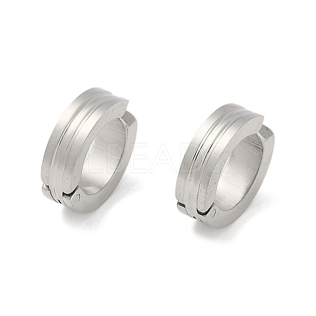 Non-Tarnish Ion Plating(IP) 304 Stainless Steel Clip-on Earrings EJEW-M001-11P-1