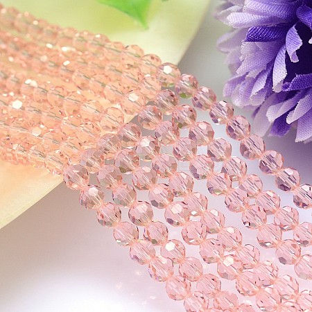 Imitation Austrian Crystal Bead Strands G-M181-6mm-30A-1