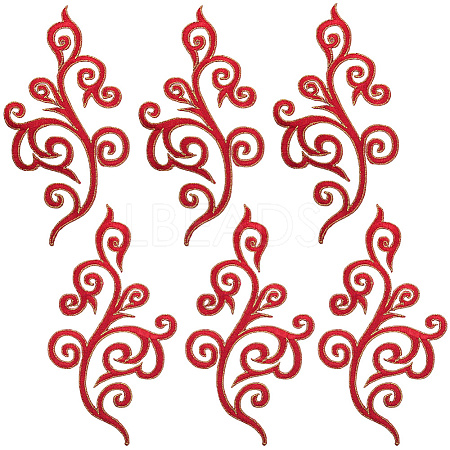 Ethnic Style Flower Pattern Computerized Embroidery Appliques PATC-WH20017-21A-1