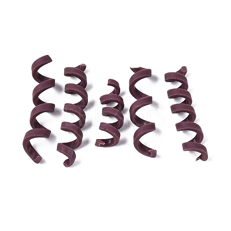 Handmade Polymer Clay Spiral Beads FIND-Q122-01H-1