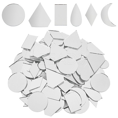 180Pcs 6 Styles  Glass Mosaic Pieces DIY-OC0012-32-1