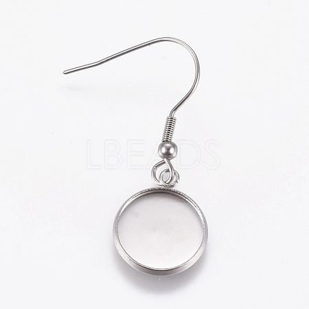 Stainless Steel Dangle Earrings EJEW-WH0001-A03-1