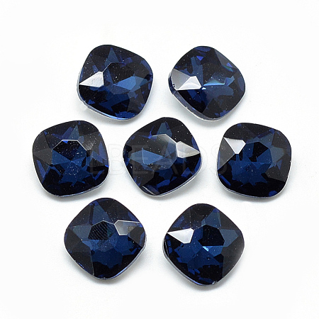 Pointed Back Glass Rhinestone Cabochons RGLA-T032-10x10mm-14-1