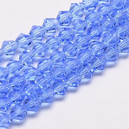 Transparent Glass Beads Strands EGLA-A039-T6mm-D07-1