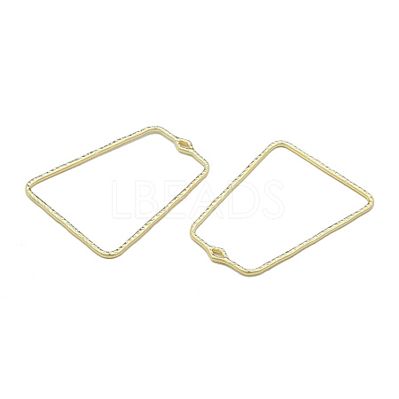 Alloy Open Back Bezel Pendants PALLOY-T085-04LG-1