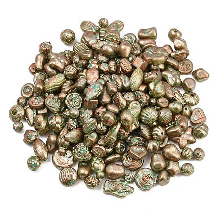Antiqued Acrylic Beads AC-CBAAA05-01B-1