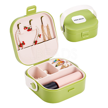 Square PU Leather & PP & Silicone Jewelry Set Box AJEW-TAC0014-13A-1