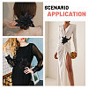 2Pcs Fabric with Tube Beads and Pearl Beads & Sequins Patches DIY-PH0038-13A-7