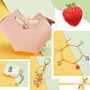 100Pcs 10 Style Two Tone Transparent Spray Painted Glass Pendants GLAA-PH0002-72-4