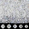 25 Strands 5 Styles Transparent Electroplate Glass Beads Strands GLAA-PA0001-34-1