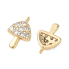 SHEGRACE Brass Micro Pave Cubic Zirconia Pendants XGRQ3D809-503G-2