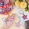 30Pcs 6 Style Independence Day Theme Star Cotton Ornaments DIY-WH0401-15-3