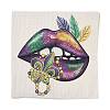 Mardi Gras Carnival Theme Linen Pillow Covers AJEW-H146-02A-2